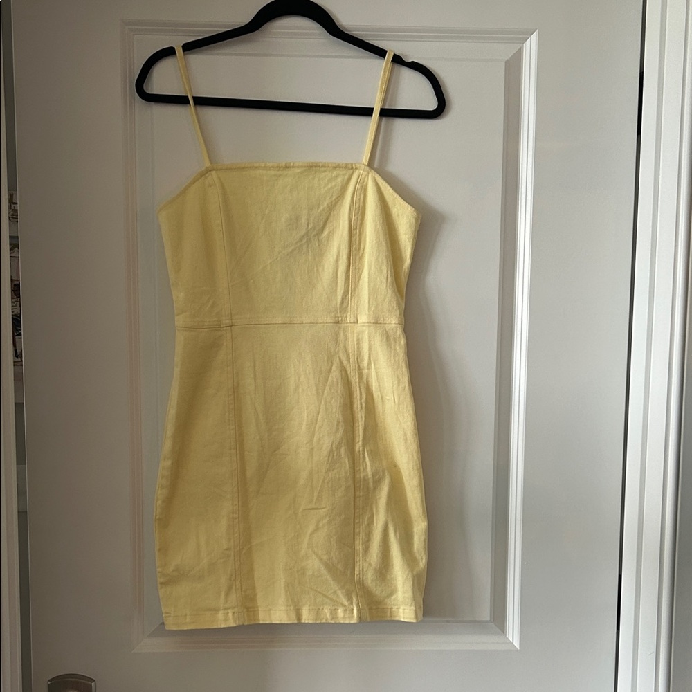 Yellow Spaghetti Strap Dress